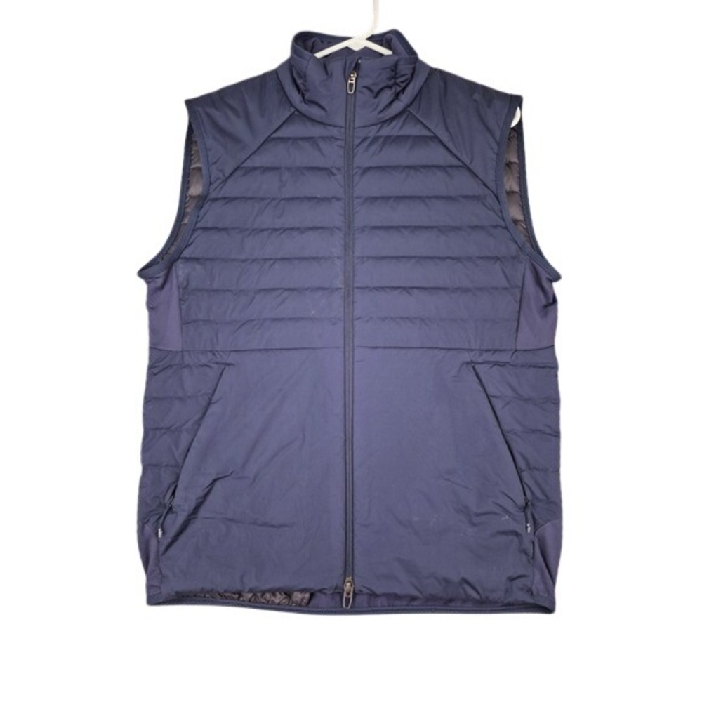 Lululemon Down For It All Vest Mens Navy Sz S NYC 2022 LivePerson Running‎ Vest